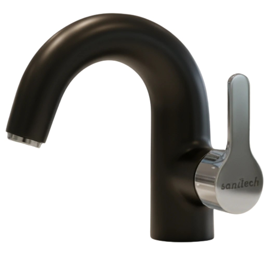 Acme - Basin Mixer - Black & Chrome