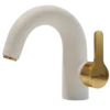 Acme - Basin Mixer - White & Gold