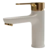 Eco - Basin Mixer - White & Gold Eco - Basin Mixer - White & Gold