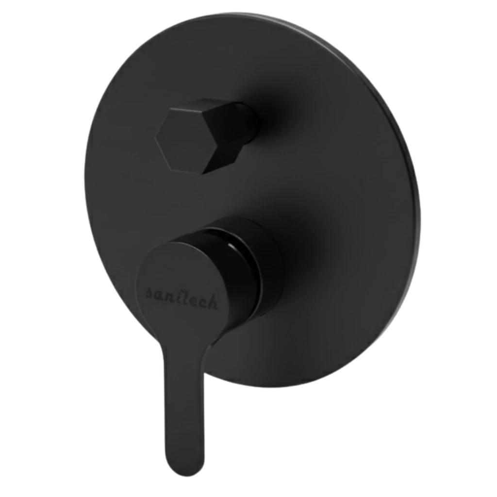 Eco Concealed Wall Mixer - Black Eco Concealed Wall Mixer - Black