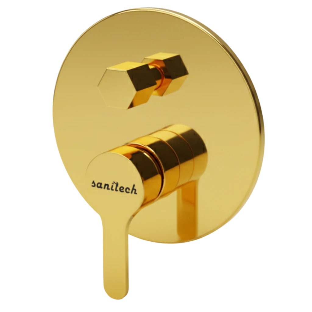 Eco Wall Basin Mixer - Gold Eco Concealed Wall Mixer - Gold