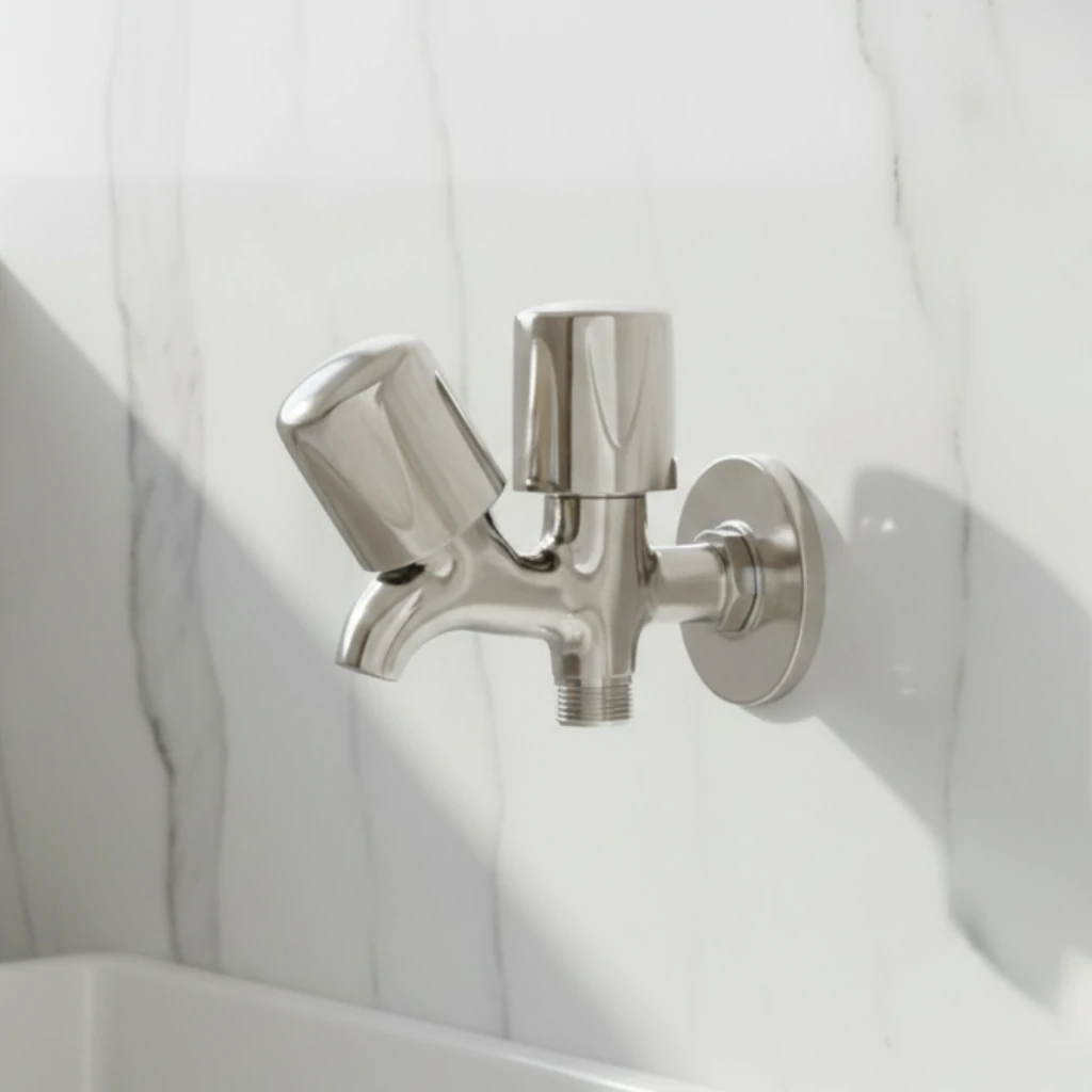 Economy Double Bib Cock in Daylight