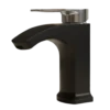 Flow - Basin Mixer - Black & Chrome