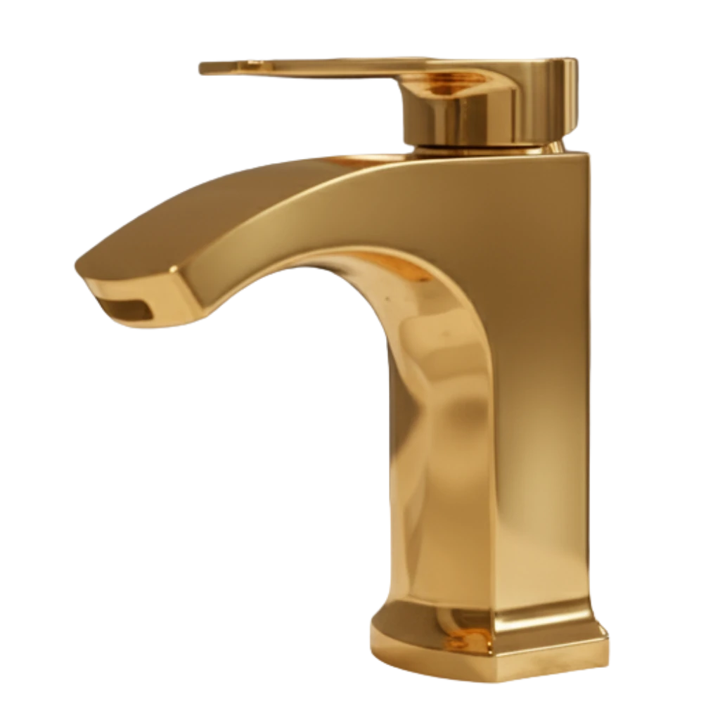 Flow - Basin Mixer - Gold