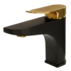Inception - Basin Mixer - Black & Gold