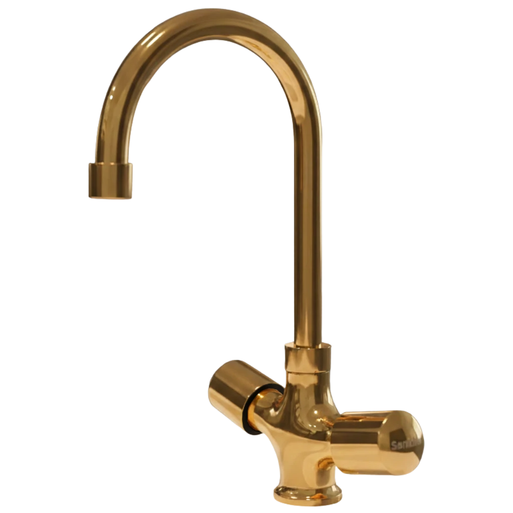 Leo - Basin Mixer - Gold Leo - Basin Mixer - Gold