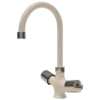 Leo - Basin Mixer - White & Chrome Leo - Basin Mixer - White & Chrome