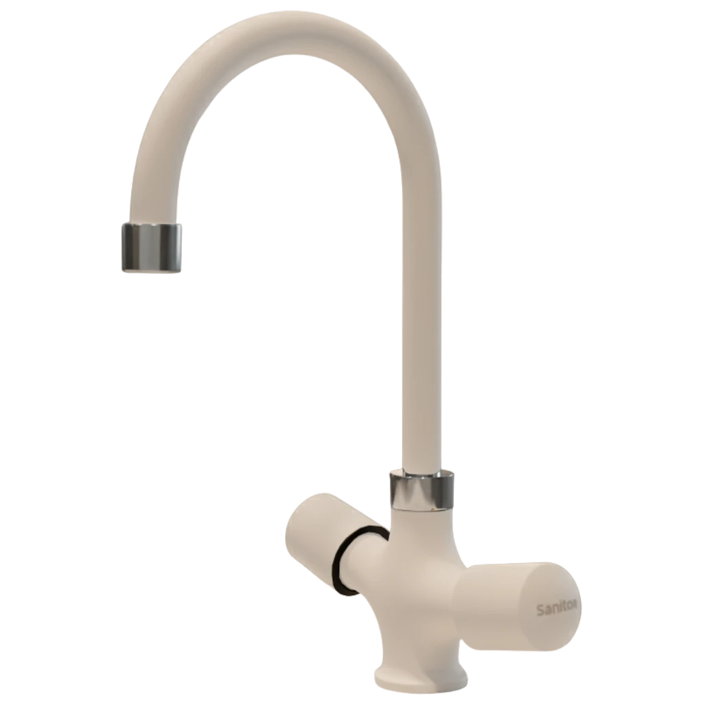 Leo - Basin Mixer - White Leo - Basin Mixer - White