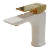 Moderation - Basin Mixer - White & Gold