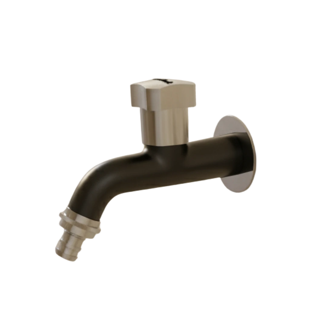 Nozzle Cock A - Black & Chrome