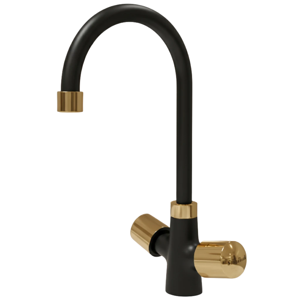 Scorpio - Basin Mixer - Black & Gold Scorpio - Basin Mixer - Black & Gold