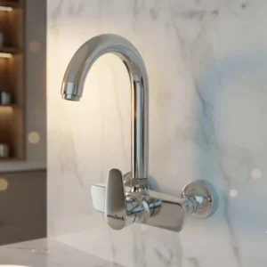 Zeal Wall Mixer in Daylight on Wall