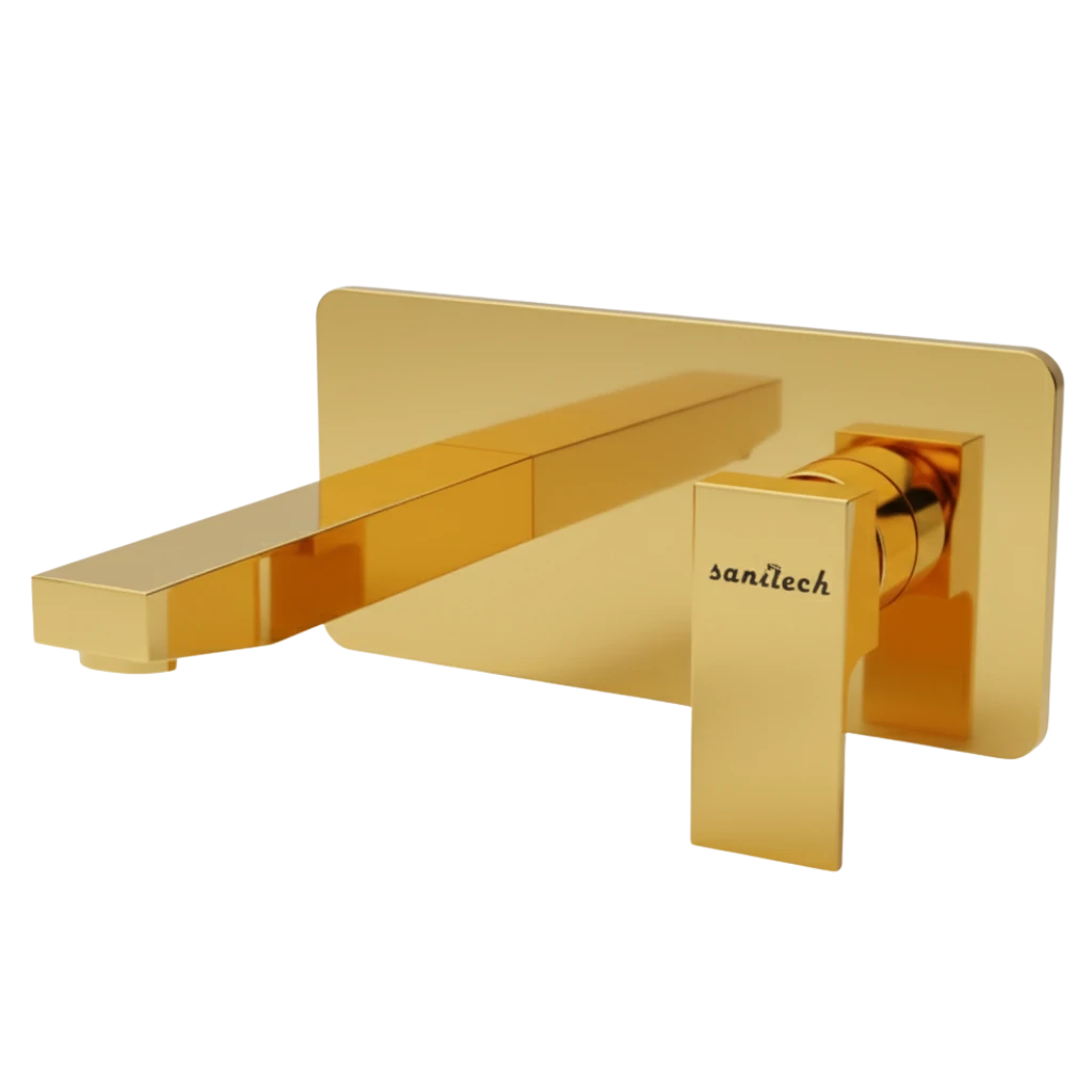 Valor Concealed Basin Mixer - Gold Valor Concealed Basin Mixer - Gold