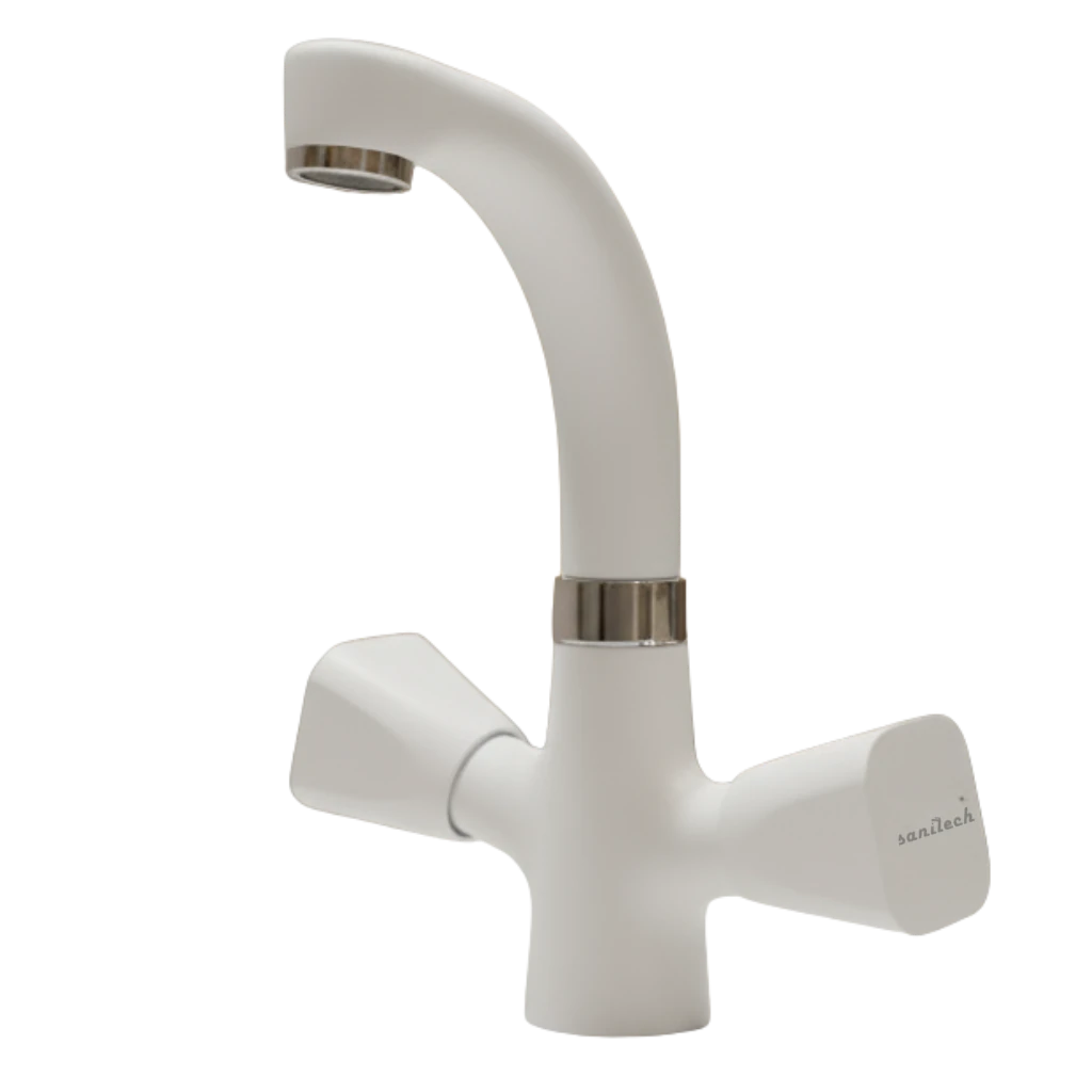 Virgo - Basin Mixer - Whitee