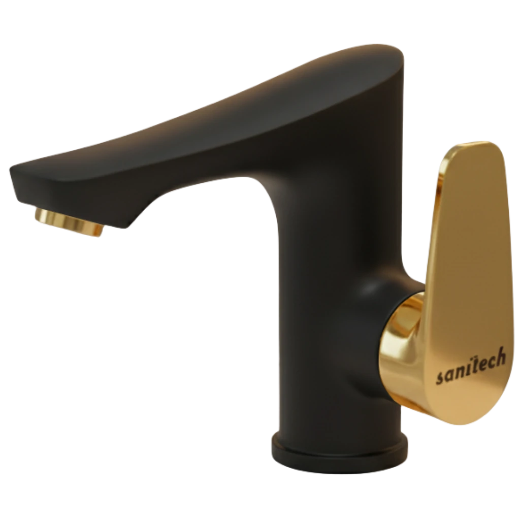 Vogue - Basin Mixer - Black & Gold