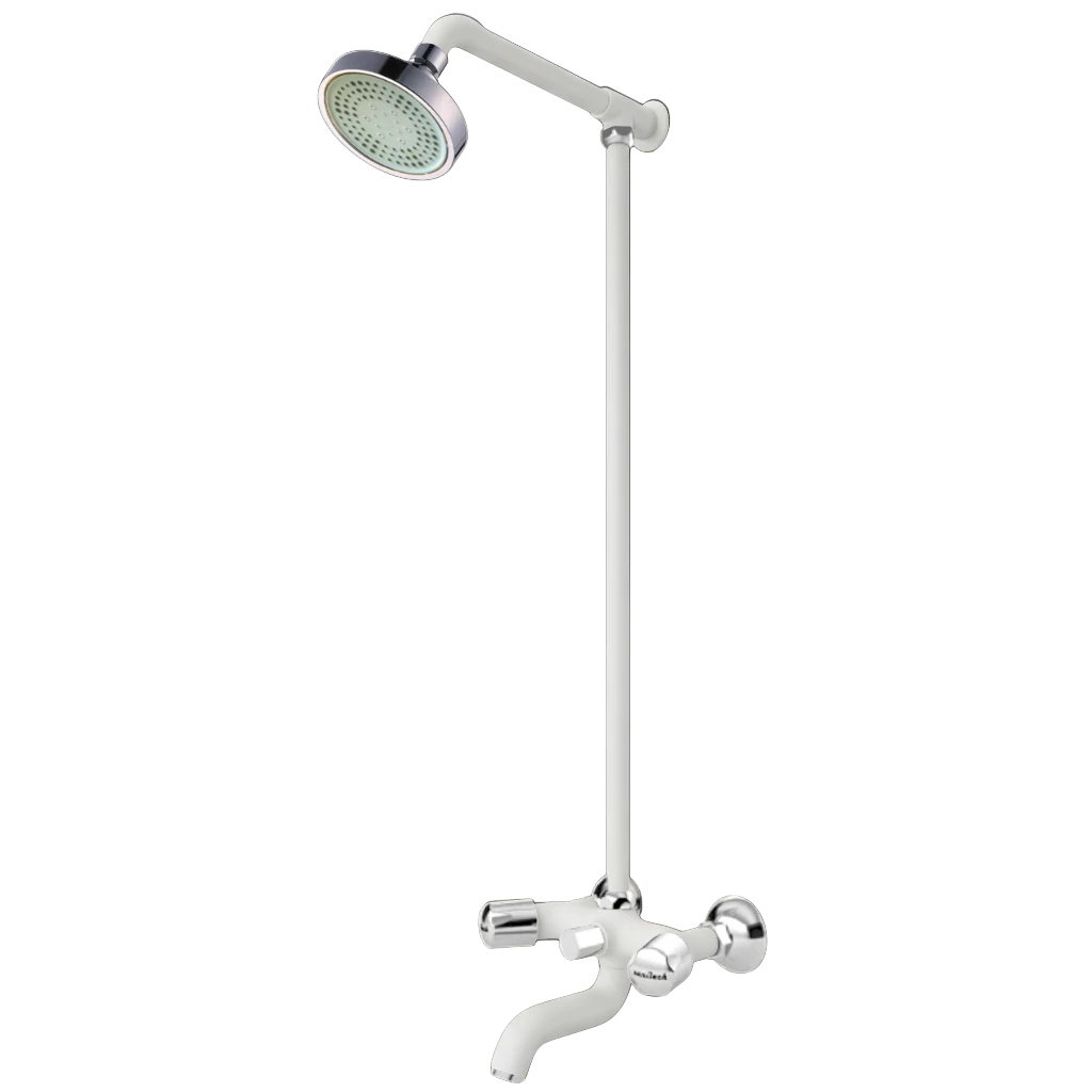 Wall - Leo Full - White & Chrome